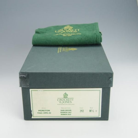 ★クロケット&ジョーンズ 8.5E【現行定価￥88,000-★モールトン/MORETON】リッジウェイソール/カーフ/濃茶/メンズ/Crockett&Jones★h260