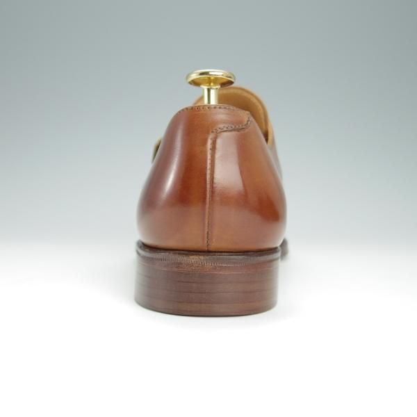 未使用★クロケット&ジョーンズ UK6/US6.5E【★(米)ラルフローレン別注/Ralph Lauren】モンクストラップ/カーフ/茶/Crockett&Jones★h261