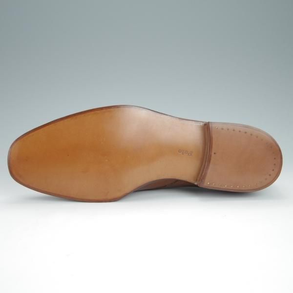 未使用★クロケット&ジョーンズ UK6/US6.5E【★(米)ラルフローレン別注/Ralph Lauren】モンクストラップ/カーフ/茶/Crockett&Jones★h261