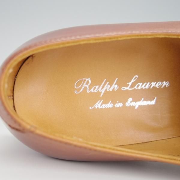 未使用★クロケット&ジョーンズ UK6/US6.5E【★(米)ラルフローレン別注/Ralph Lauren】モンクストラップ/カーフ/茶/Crockett&Jones★h261