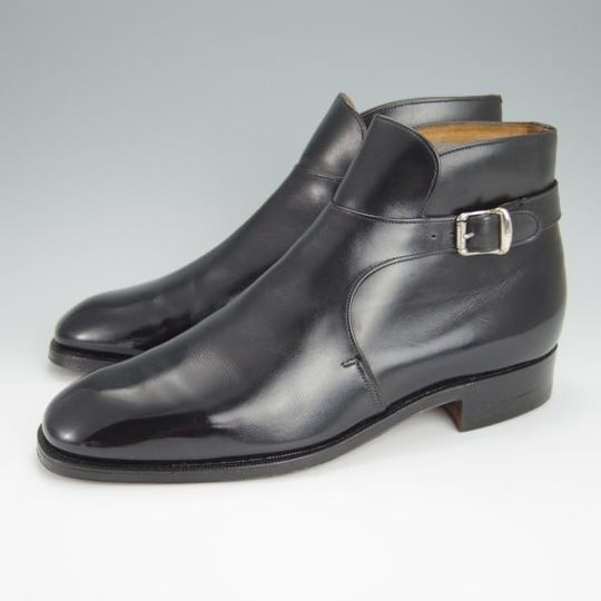 ほぼ未使用★チャーチ 65E/UK6.5【旧チャーチ★3都市ロゴ時代のジョッパーブーツ/黒】54ラスト/銀座ヨシノヤ別注/カーフ/Church's★h263