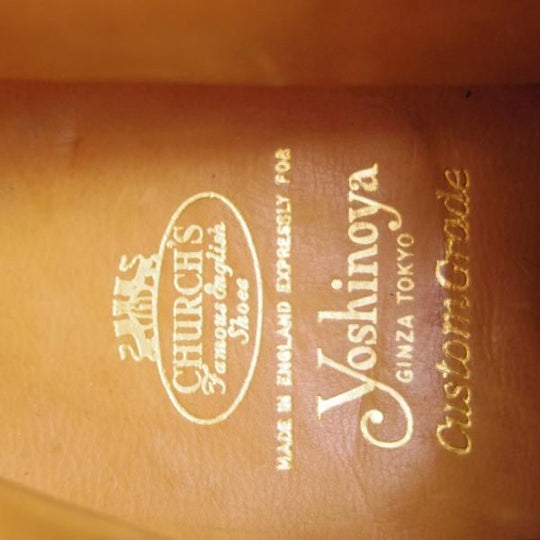 ほぼ未使用★チャーチ 65E/UK6.5【旧チャーチ★3都市ロゴ時代のジョッパーブーツ/黒】54ラスト/銀座ヨシノヤ別注/カーフ/Church's★h263