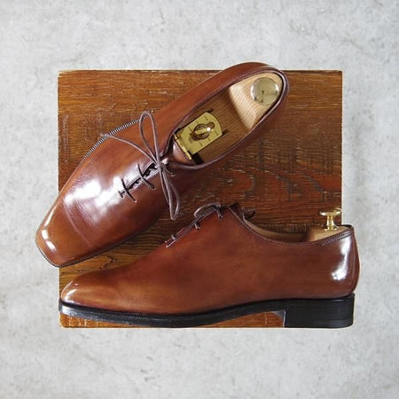 極美品★(仏)ベルルッティ SIZE 5.5【現行定価25万円以上★アレッサンドロ/ALESSANDRO】ヴェネチアレザー/ホールカット/茶/Berluti★h265