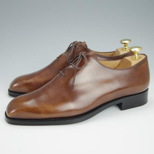 極美品★(仏)ベルルッティ SIZE 5.5【現行定価25万円以上★アレッサンドロ/ALESSANDRO】ヴェネチアレザー/ホールカット/茶/Berluti★h265