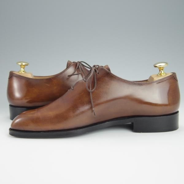 極美品★(仏)ベルルッティ SIZE 5.5【現行定価25万円以上★アレッサンドロ/ALESSANDRO】ヴェネチアレザー/ホールカット/茶/Berluti★h265