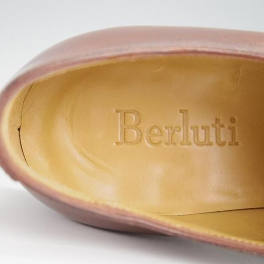 極美品★(仏)ベルルッティ SIZE 5.5【現行定価25万円以上★アレッサンドロ/ALESSANDRO】ヴェネチアレザー/ホールカット/茶/Berluti★h265