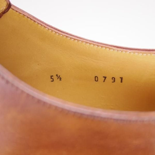 極美品★(仏)ベルルッティ SIZE 5.5【現行定価25万円以上★アレッサンドロ/ALESSANDRO】ヴェネチアレザー/ホールカット/茶/Berluti★h265