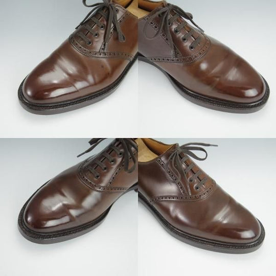 極上★クロケット&ジョーンズ UK9.5/US10E【貴重★コードバン/茶/ラルフローレン別注】サドルシューズ/Ralph Lauren/Crockett&Jones★h266