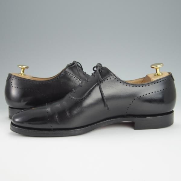 極上★クロケット&ジョーンズ UK6.5/US7D【貴重★ブルックスブラザーズ別注/Peal&co】341ラスト/カーフ/黒/メンズ/Crockett&Jones★h267