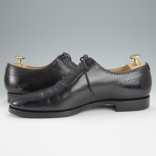 極上★クロケット&ジョーンズ UK6.5/US7D【貴重★ブルックスブラザーズ別注/Peal&co】341ラスト/カーフ/黒/メンズ/Crockett&Jones★h267