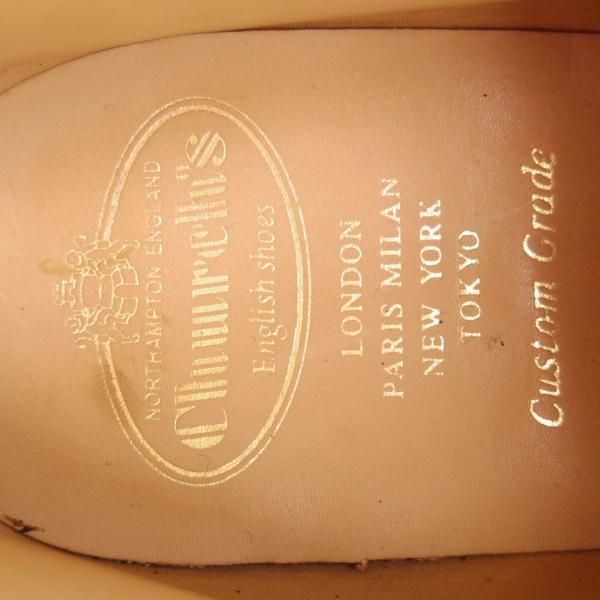 極美品★チャーチ 75F/UK7.5【定価￥102,300-★RYDER/ライダー】81ラスト/5都市ロゴ/チャッカブーツ/スエード/紺/メンズ/Church's★h268