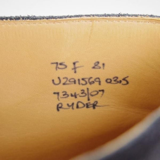 極美品★チャーチ 75F/UK7.5【定価￥102,300-★RYDER/ライダー】81ラスト/5都市ロゴ/チャッカブーツ/スエード/紺/メンズ/Church's★h268