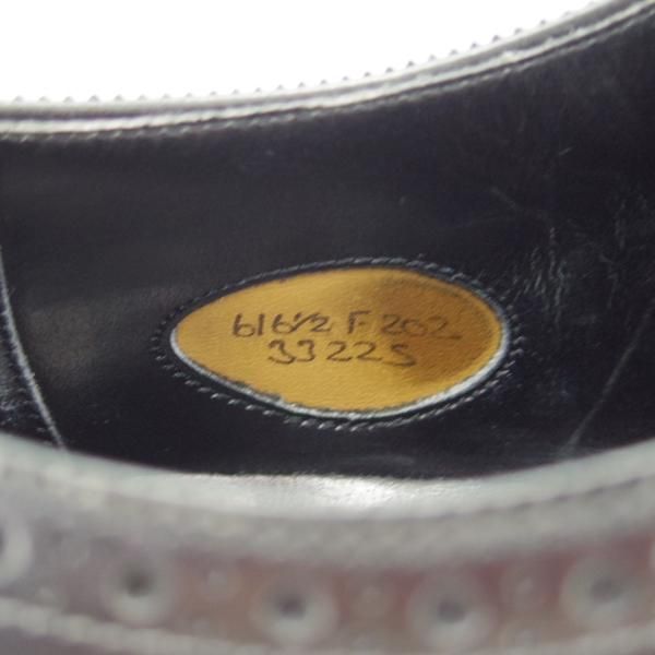 ★エドワードグリーン 6F【現行定価￥174,900-★旧ロゴ/CANTERBURY/202ラスト】カンタベリー/クォーターブローグ/黒/EDWARD GREEN★h274