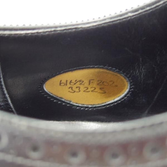 ★エドワードグリーン 6F【現行定価￥174,900-★旧ロゴ/CANTERBURY/202ラスト】カンタベリー/クォーターブローグ/黒/EDWARD GREEN★h274