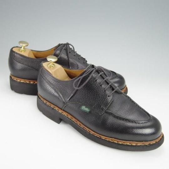 美品★パラブーツ SIZE 7【モデル定価￥71,500-★CHAMBORD/シャンボード/BLUE WORK別注】紺/TEXソール/Uチップ/メンズ/Paraboot★h285