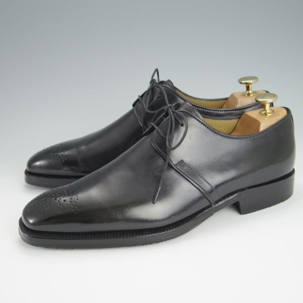 極美品★(伊)STEFANO BI/ステファノビ SIZE 6.5【グッドイヤーウェルテッド製法★BEYES別注/黒】ダービーシューズ/カーフ/黒★h286
