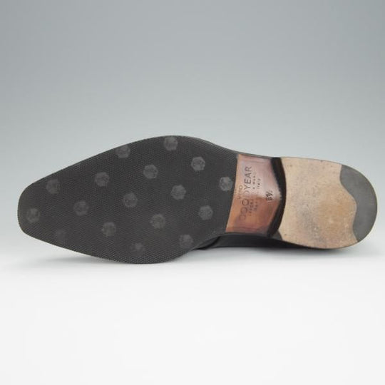 極美品★(伊)STEFANO BI/ステファノビ SIZE 6.5【グッドイヤーウェルテッド製法★BEYES別注/黒】ダービーシューズ/カーフ/黒★h286