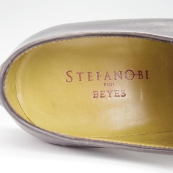 極美品★(伊)STEFANO BI/ステファノビ SIZE 6.5【グッドイヤーウェルテッド製法★BEYES別注/黒】ダービーシューズ/カーフ/黒★h286