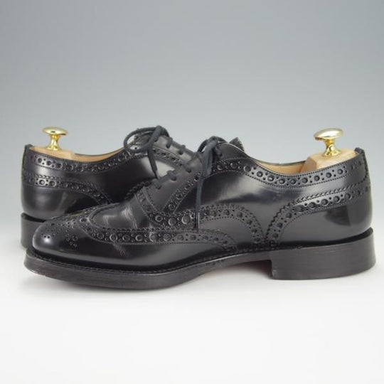 ★チャーチ 55F/UK5.5【定価￥136,400-★BURWOOD/バーウッド】81ラスト/フルブローグ/ポリッシュドバインダーカーフ/黒/Church's★h287