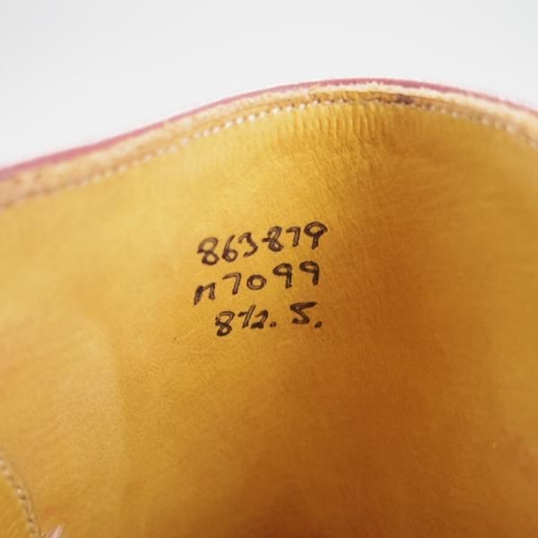 未使用★トリッカーズ SIZE 8.5【貴重★ジョッパーブーツ/M7099】カーフ/赤茶/メンズ/Tricker's★h289