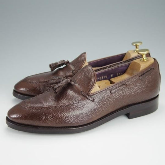 美品★(スペイン製)CARMINA/カルミナ SIZE 8【定価￥72,600-★ダイナイトソール仕様/80289】タッセルローファー/濃茶/Trading Post★h290