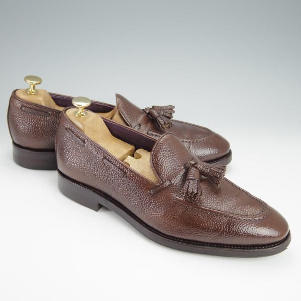 美品★(スペイン製)CARMINA/カルミナ SIZE 8【定価￥72,600-★ダイナイトソール仕様/80289】タッセルローファー/濃茶/Trading Post★h290