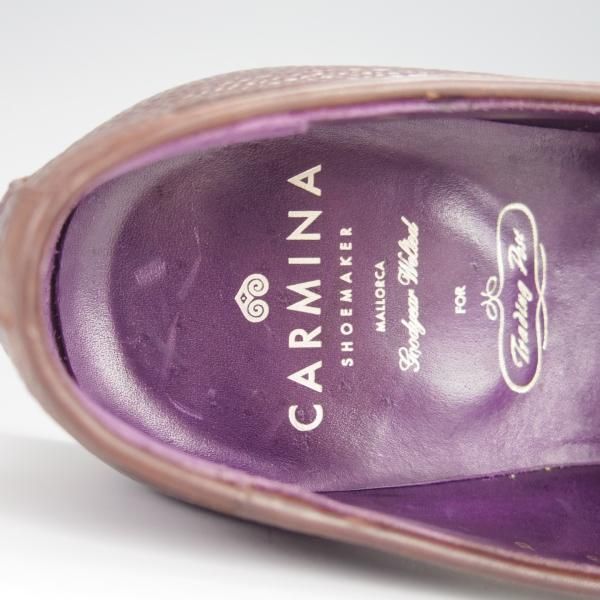 美品★(スペイン製)CARMINA/カルミナ SIZE 8【定価￥72,600-★ダイナイトソール仕様/80289】タッセルローファー/濃茶/Trading Post★h290