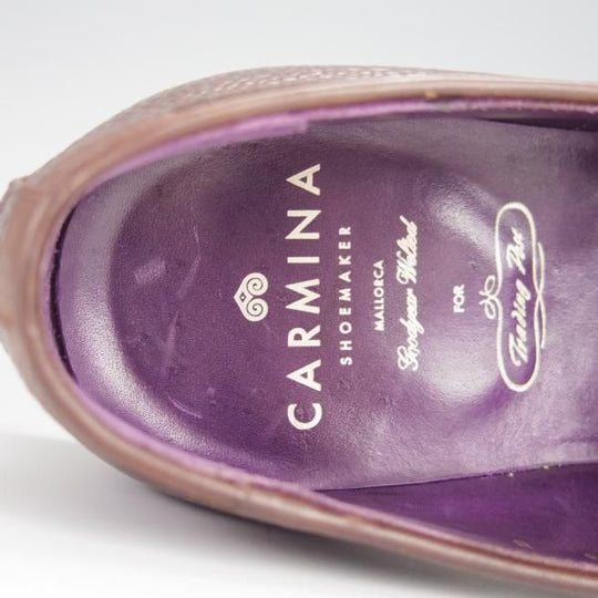 美品★(スペイン製)CARMINA/カルミナ SIZE 8【定価￥72,600-★ダイナイトソール仕様/80289】タッセルローファー/濃茶/Trading Post★h290