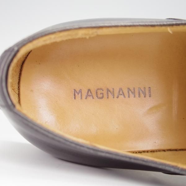 美品★(スペイン製)マグナーニ SIZE 40【★ストレートチップ/12623】カーフ/黒/メンズ/MAGNANNI★h292