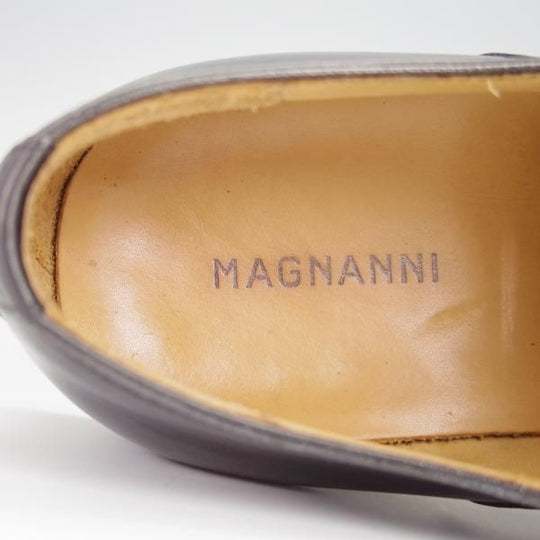 美品★(スペイン製)マグナーニ SIZE 40【★ストレートチップ/12623】カーフ/黒/メンズ/MAGNANNI★h292
