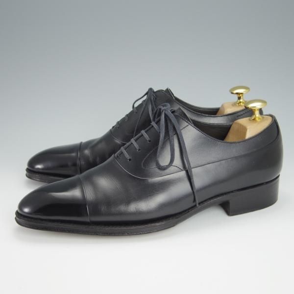 美品★Soffice&Solid/ソフィス&ソリッド SIZE 6【現行定価5〜6万円程度★ストレートチップ/S502】カーフ/黒/トレーディングポスト取扱★h293