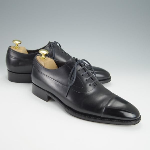 美品★Soffice&Solid/ソフィス&ソリッド SIZE 6【現行定価5〜6万円程度★ストレートチップ/S502】カーフ/黒/トレーディングポスト取扱★h293