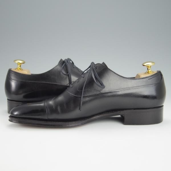 美品★Soffice&Solid/ソフィス&ソリッド SIZE 6【現行定価5〜6万円程度★ストレートチップ/S502】カーフ/黒/トレーディングポスト取扱★h293