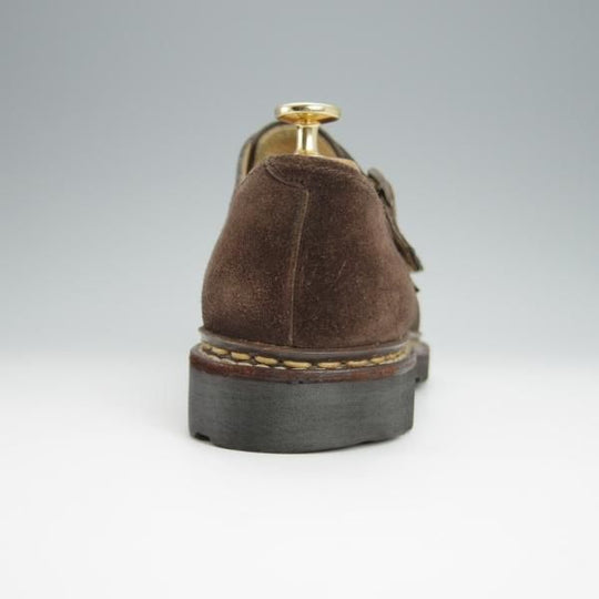 極上★パラブーツ SIZE 8【定価￥82,500-★ウィリアム/WILLIAM】マルシェソール/ダブルモンク/スエード/濃茶/メンズ/Paraboot★h294