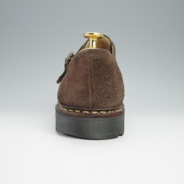 極上★パラブーツ SIZE 8【定価￥82,500-★ウィリアム/WILLIAM】マルシェソール/ダブルモンク/スエード/濃茶/メンズ/Paraboot★h294