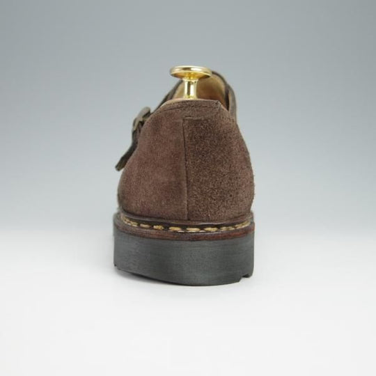 極上★パラブーツ SIZE 8【定価￥82,500-★ウィリアム/WILLIAM】マルシェソール/ダブルモンク/スエード/濃茶/メンズ/Paraboot★h294