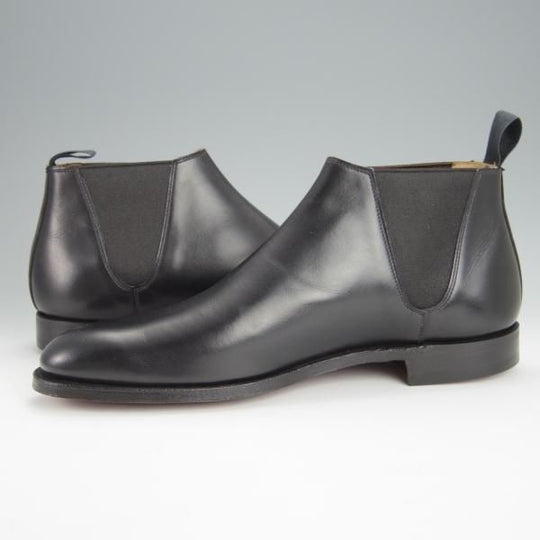 新品★クロケット&ジョーンズ 8E【定価￥93,500-★CRANTON/クラントン】377ラスト/サイドゴアブーツ/カーフ/黒/Crockett&Jones★h295