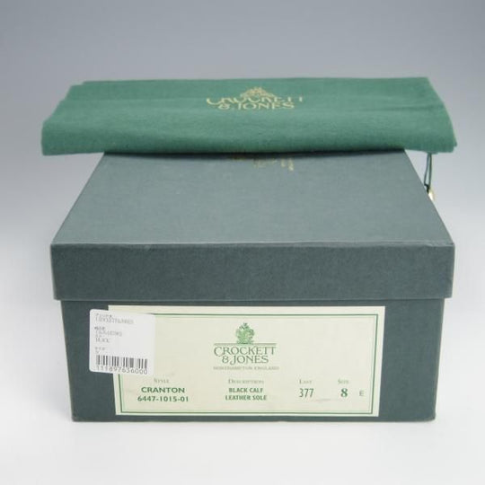 新品★クロケット&ジョーンズ 8E【定価￥93,500-★CRANTON/クラントン】377ラスト/サイドゴアブーツ/カーフ/黒/Crockett&Jones★h295