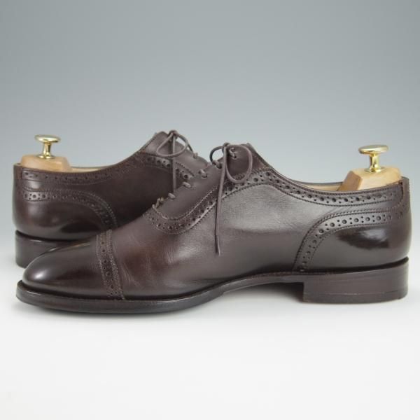 極上★トリッカーズ SIZE 8【現行定価8.5万円程度★SUSSEY/クォーターブローグ】6462/カーフ/濃茶/メンズ/Tricker's★h297