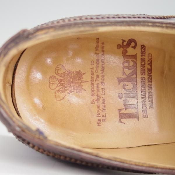 極上★トリッカーズ SIZE 8【現行定価8.5万円程度★SUSSEY/クォーターブローグ】6462/カーフ/濃茶/メンズ/Tricker's★h297