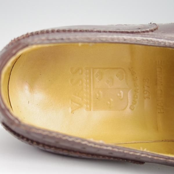 極上★(東欧)VASS/ヴァーシュ SIZE 39.5【貴重★Budapest/ブダペストラスト】BPラスト/フルブローグ/カーフ/濃茶/メンズ★h301