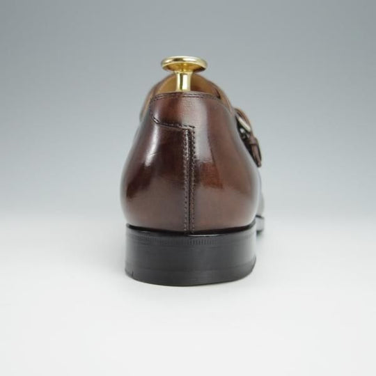 ★(仏)ベルルッティ SIZE 6【シャドウステッチ仕様★ヴェネチアレザー/モンクストラップ】濃茶/メンズ/Berluti★h305