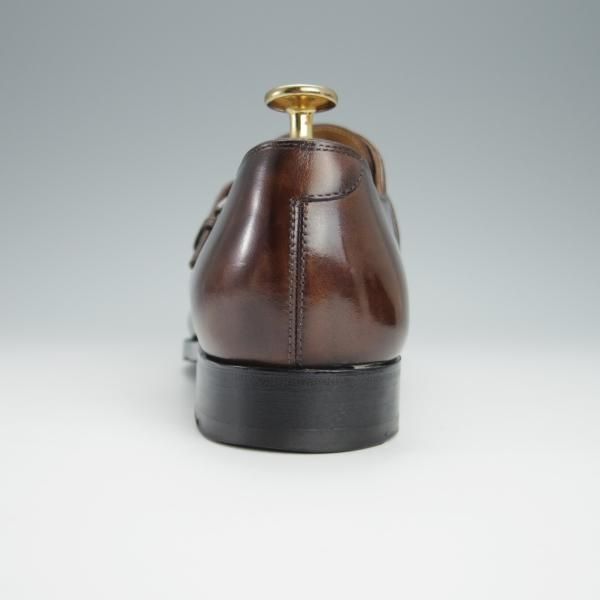 ★(仏)ベルルッティ SIZE 6【シャドウステッチ仕様★ヴェネチアレザー/モンクストラップ】濃茶/メンズ/Berluti★h305