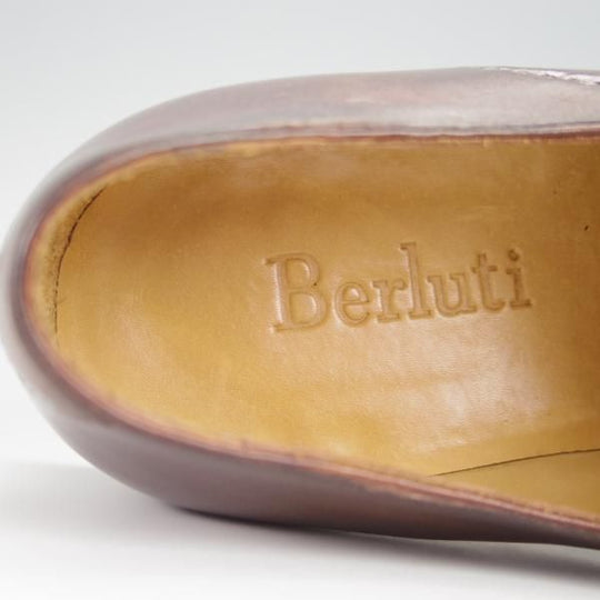 ★(仏)ベルルッティ SIZE 6【シャドウステッチ仕様★ヴェネチアレザー/モンクストラップ】濃茶/メンズ/Berluti★h305