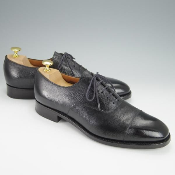 極上★J.M.ウェストン 7.5C【定価￥137,500-★300/ストレートチップ】11ラスト/シボ革/黒/メンズ/Weston/ウエストン★h306