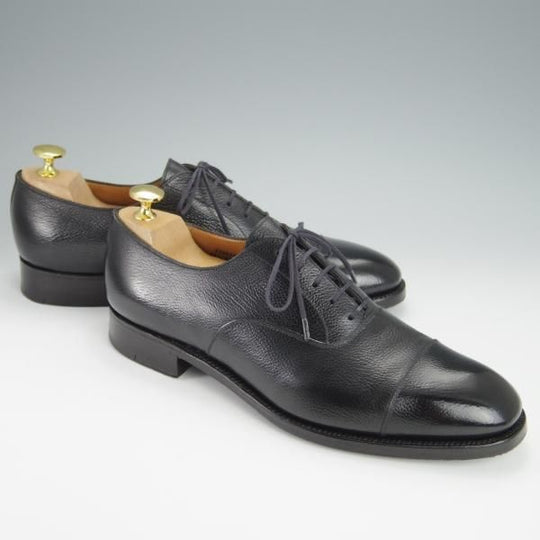 極上★J.M.ウェストン 7.5C【定価￥137,500-★300/ストレートチップ】11ラスト/シボ革/黒/メンズ/Weston/ウエストン★h306