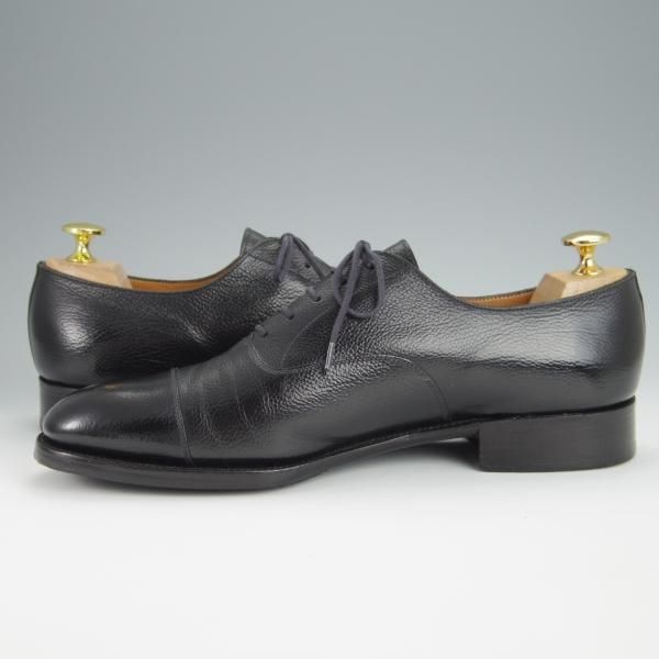 極上★J.M.ウェストン 7.5C【定価￥137,500-★300/ストレートチップ】11ラスト/シボ革/黒/メンズ/Weston/ウエストン★h306