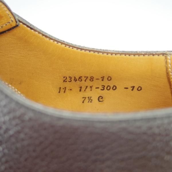 極上★J.M.ウェストン 7.5C【定価￥137,500-★300/ストレートチップ】11ラスト/シボ革/黒/メンズ/Weston/ウエストン★h306