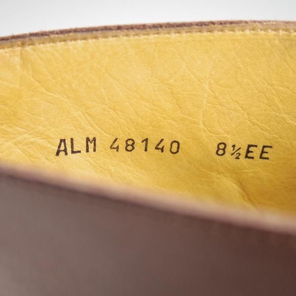 未使用★(伊製)ラルフローレン UK8.5程度【ブラックラピド製法★ジョージブーツ/モンクストラップ】濃茶/カーフ/Ralph Lauren★h308