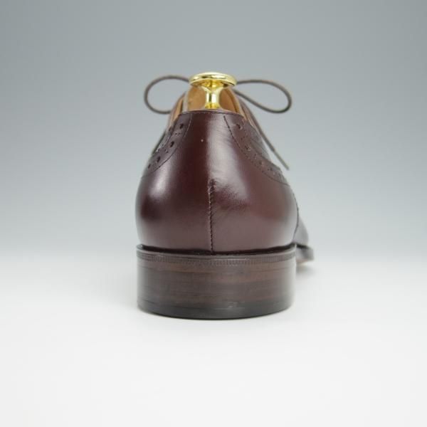 未使用★セントラル靴製 SIZE 9【グッドイヤーウェルテッド製法★(銀座)TEIJIN MEN'S SHOP別注/セミブローグ】カーフ/濃茶/メンズ★h309